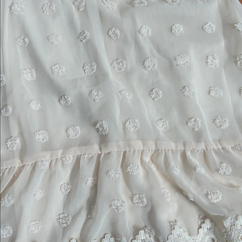 Lulu's Ivory Lace Long-Sleeve Mini Dress - Picture 3 of 6